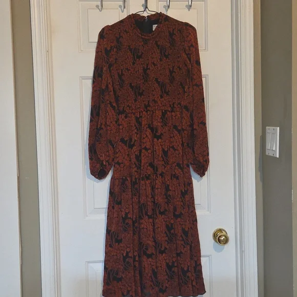 Aritzia Wilfred Le Fou Tiered Long Sleeve Maxi Dress - Picture 2 of 9